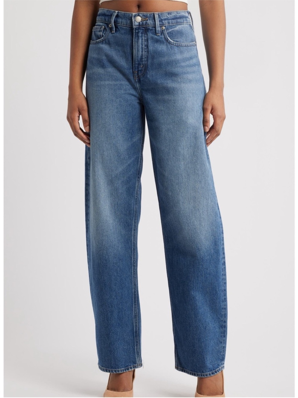 Good American Good Relaxed Barrel Jeans Size 12